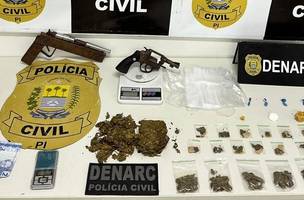 Materiais apreendidos durante a ação policial. (Foto: Divulgação/ PC-PI)