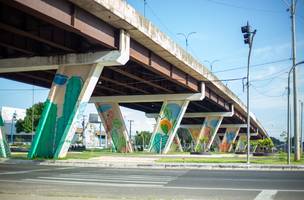 Viaduto da Tabuleta em Teresina. (Foto: Narcílio Costa/ Correio Piauiense)