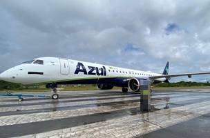 Voo da Azul enfrenta mau tempo, declara emergência e pousa em Parnaíba. (Foto: Reprodução/ Ascom)