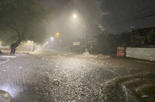 Chuvas intensas em Paraníba. (Foto: Divulgação/ Defesa Civil do Piauí)