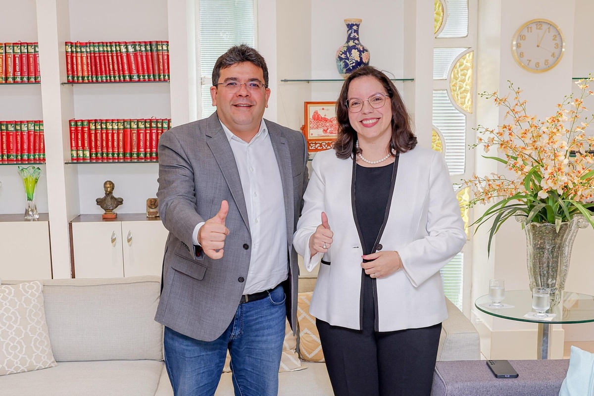 Governador do Piauí, Rafael Fonteles (PT) e Carla Yáscar Belchior.