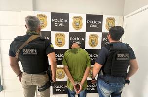 Homem é preso acusado de matar mulher em 2005 no bairro Dirceu. (Foto: Ascom/SSP)