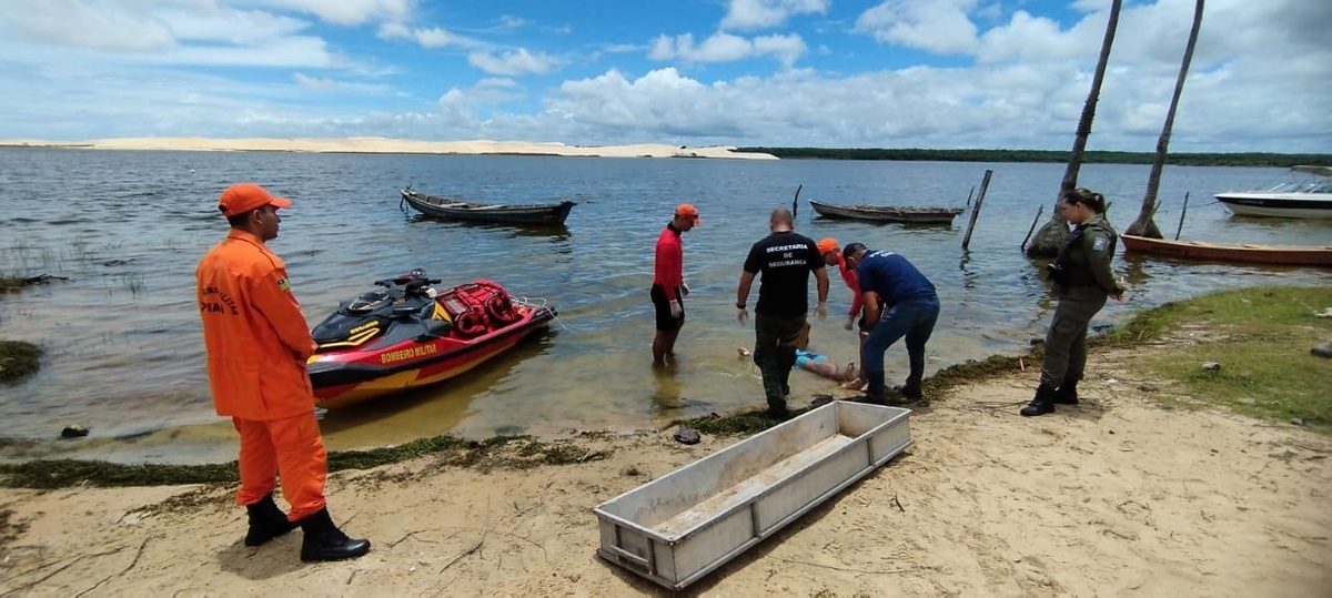 Jovem entra na água sem saber nadar e morre afogado na Lagoa do Portinho.