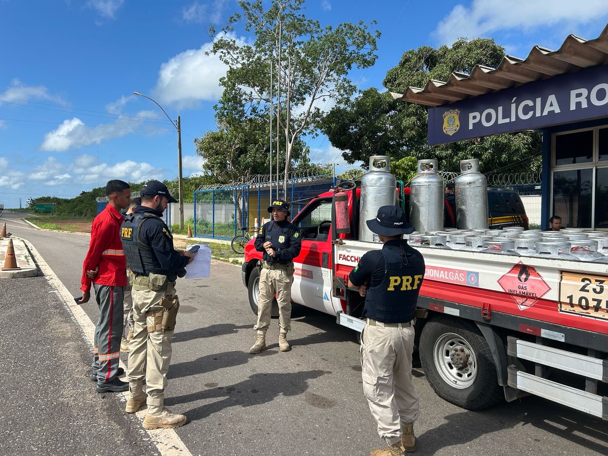 Produtos com risco de explosão são apreendidos no Piauí.