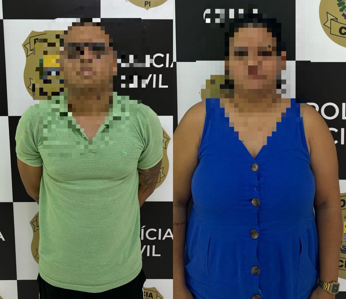Casal é preso por tráfico e corrupção de menor no bairro Santa Luzia, na zona sul de Teresina..