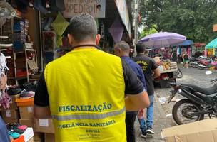 Homem se passa por fiscal da Vigilância Sanitária em Teresina. (Foto: Reprodução/ FMS)