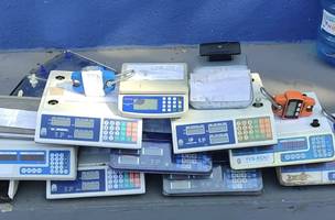 Fiscais apreendem 40 balanças irregulares em feiras e mercadinhos no Piauí. (Foto: Divulgação/ Ascom)