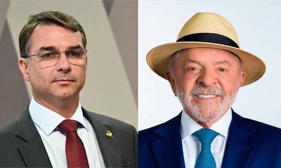Luiz Inácio Lula da Silva (PT) e Flávio Bolsonaro (PL).