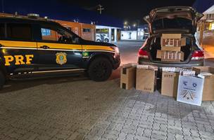 PRF apreende 4 mil maços de cigarros sem nota fiscal no litoral do Piauí. (Foto: Reprodução/ Internet)