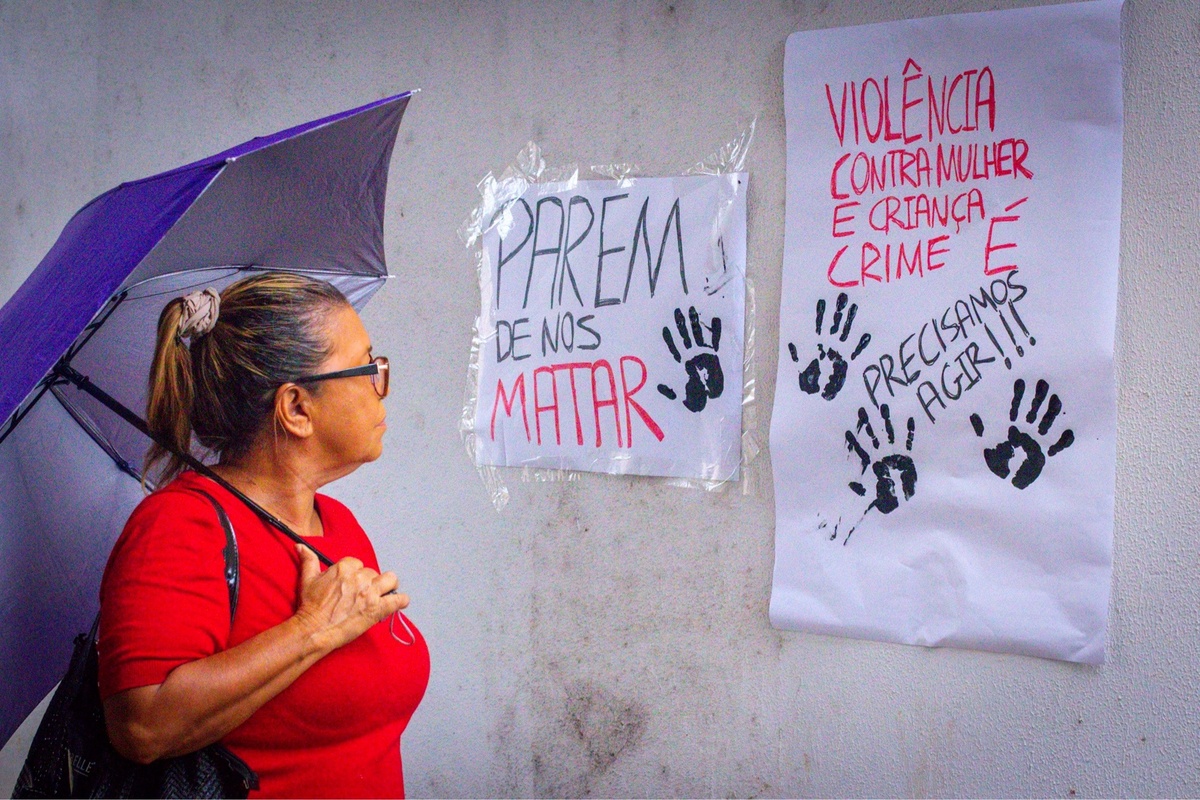Violência contra a mulher.