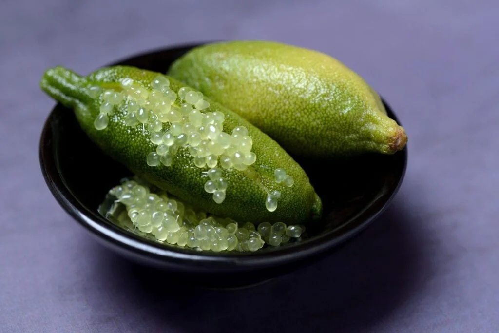 Limão caviar.